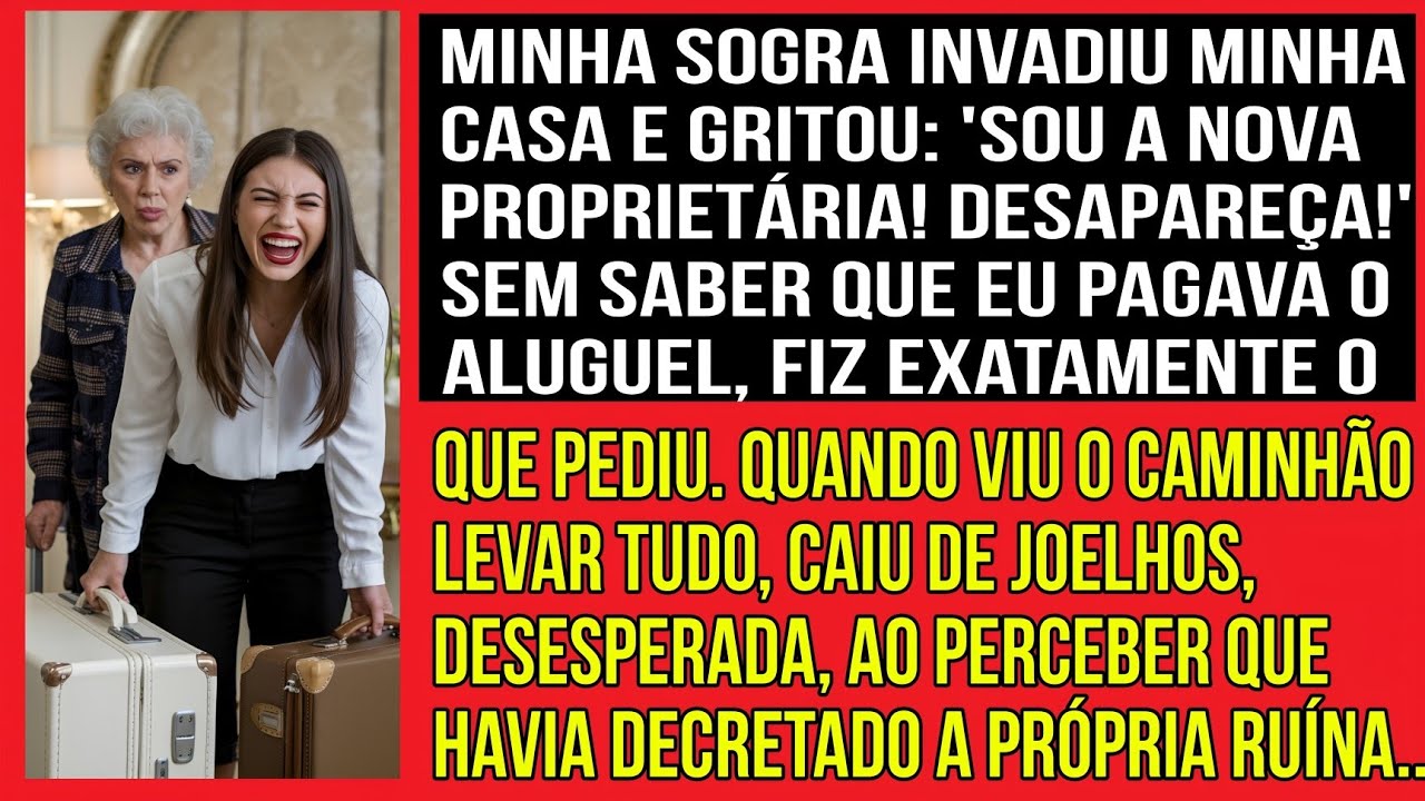 Minha sogra invadiu minha casa e gritou: 'Sou a nova dona! Desapareça!' Sem saber que eu pagava...