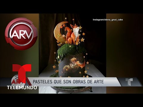 Repostera hace obras de arte en sus pasteles | Al Rojo Vivo | Telemundo