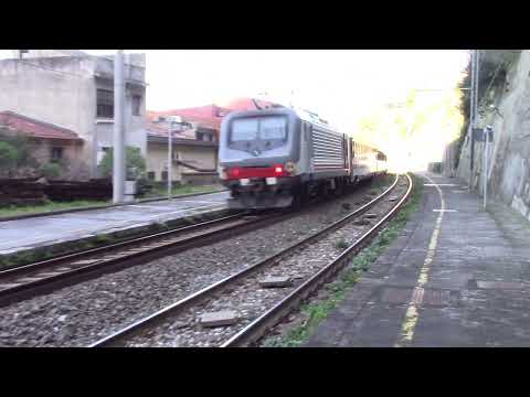 IC 724 DAL CURVONE SCILLESE CON E464 SUN IN DTS!!!