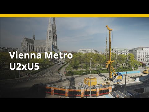 BAUER Spezialtiefbau GmbH – Pile installation project Vienna metro U2xU5