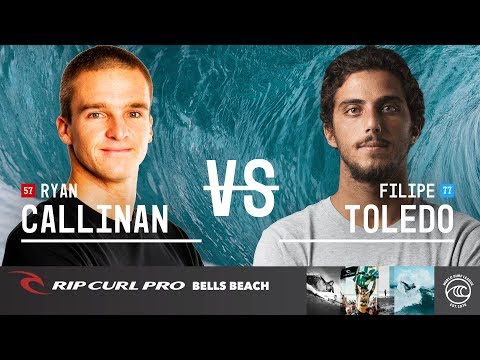 Ryan Callinan vs. Filipe Toledo - Semifinals, Heat 1 - Rip Curl Pro Bells Beach 2019