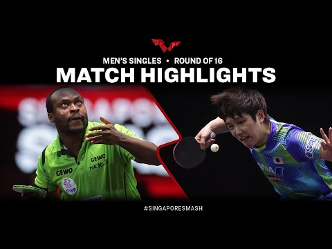 Quadri Aruna vs Tomokazu Harimoto | MS R16 |  Singapore Smash 2023