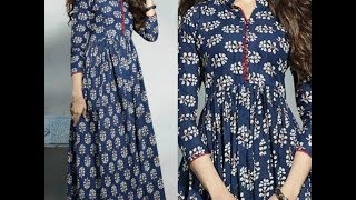 gathered kurti / front open cutting part 1 Malayalam