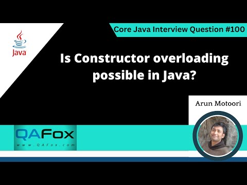 Is Constructor Overloading Possible In Java Core Java Interview Question 100