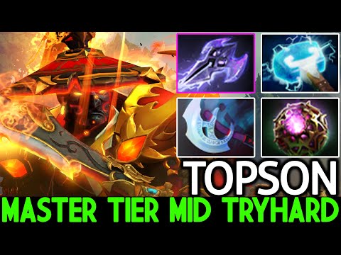 TOPSON [Ember Spirit] Master Tier Mid Tryhard with Situational Build Dota 2