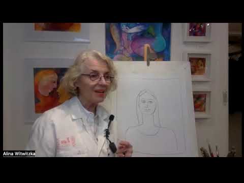 [Alina Witwitzka] Måla ansikte i acryl.#alinawitwitzka #kurs #creare_skapande_centrum #acrylkurs #acryl #ansikte