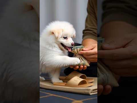 hard life of poor puppy#puppylove #poor #funny