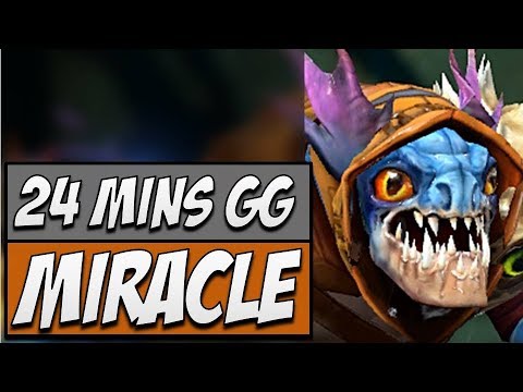 Miracle Dota - Slark 24 MINS GG | Dota 2 Pro Gameplay ROAD TO TI11