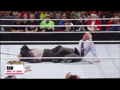 Ric Flair attacks Paul Heyman