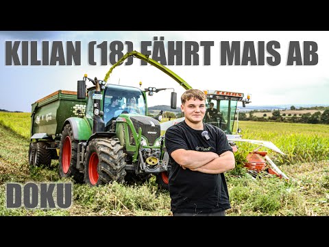 Kilian in the corn harvest 🌽 | Between training and passion | DOCUMENTARY