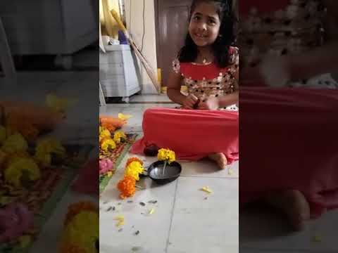 Mahesh babu daughter sitara  look alike batukamma celebrations