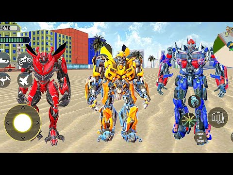 Bumblebee Car Transformers Robot Wars City Alien Attack | Android iOS Gameplay