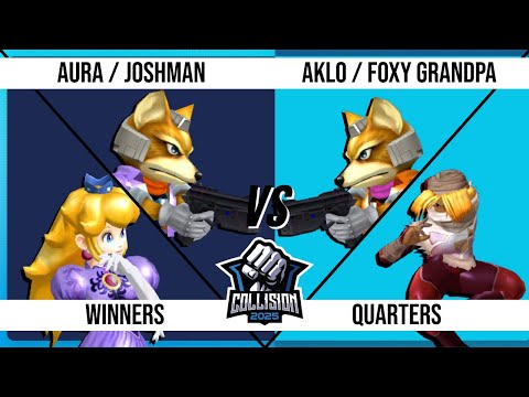 Collision 2025 - Top 16 - Aura / Joshman VS Foxy Grandpa / Aklo - Melee Doubles
