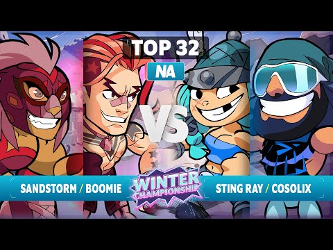 Sandstorm & Boomie vs. STING RAY & Cosolix - Top 32 - NA - Brawlhalla Winter Championship 2023