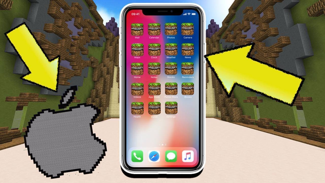 Версия майнкрафт на ios. Minecraft IOS. Айфон в МАЙНКРАФТЕ. Мод на айфоны для Маина. Айфон с играми майнкрафт.