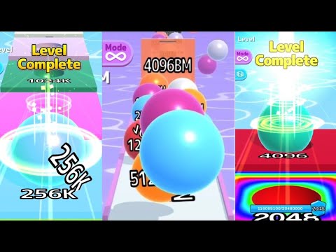 High Score: Ball Run 2048 vs Ball Run 2048 INFINITY MODE[4096BM] vs Ball Run Infinity #cutiepie22yt