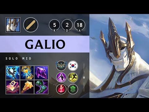 Galio Mid vs Taliyah - KR Challenger Patch 25.14