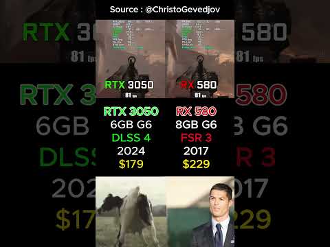RX 580 VS RTX 3050 GPU ✅ #Gaming #PCGaming #RTX #Nvidia #AMD #budgetgaming #PCBuild #Geforce #GPU