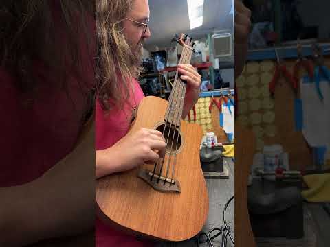 Gold Tone Gold Tone M-BassFL 23-Inch Scale Fretless Acoustic-Electric MicroBass with Gig Bag 2025 - Natural Bild 12