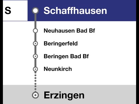SBB GmbH Ansagen » S Schaffhausen — Erzingen (2023) | SLBahnen