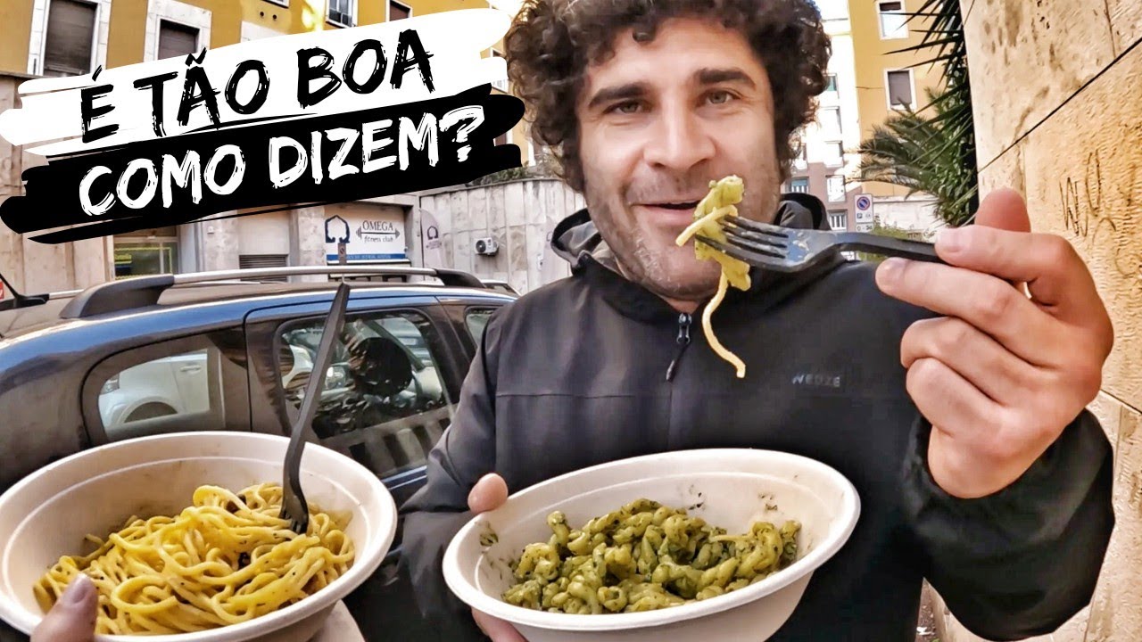 PROVANDO COMIDAS NA ITÁLIA