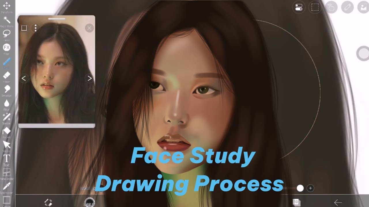 Face study | Drawing process | #digitalart #art