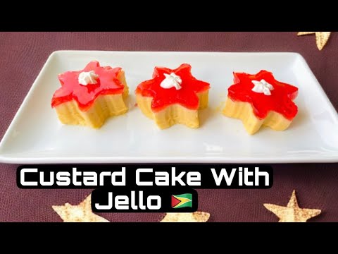Eid Special Custard Cake With Jello || Guyanese Boiled Custard 🇬🇾 #guyaneserecipe #custardcake