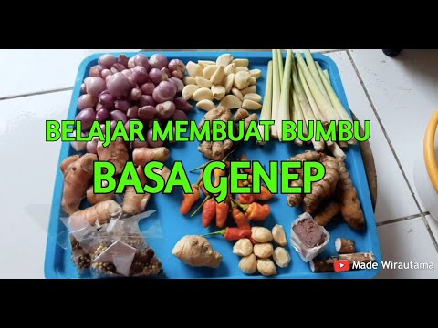 YUK COBA!! Belajar Membuat Bumbu Khas Bali Basa Genep / Basa Gede