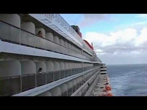 Thumbnail for Cunard Liner Queen Mary 2 sounds her loud deep horn in Adelaide 