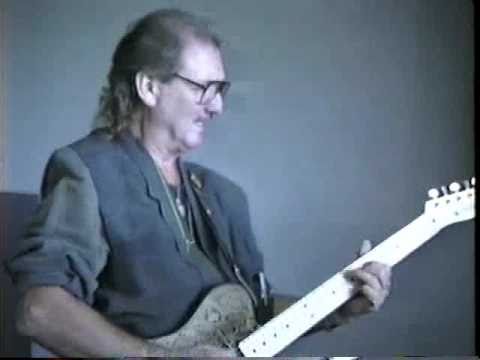 James Burton & Albert Lee warming up for the Leo Fender Jam with Jim Monroe on drums