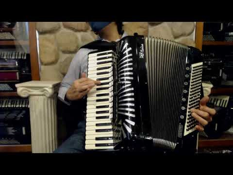 4210 - Black Pancordion PanItalia Quint Converter Piano Accordion LMMH 41 120 $5999