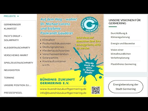 Auf dem Weg – wohin? Das Bündnis Zukunft Germering