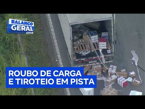 Roubo de carga deixa dois seguranças baleados na Marginal Tietê, em São Paulo