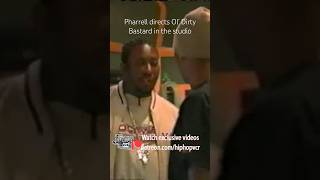 Pharrell directs Ol’ Dirty Bastard in the studio #odb #pharrell #wu #wutang #hiphopvcr #hiphop #rap