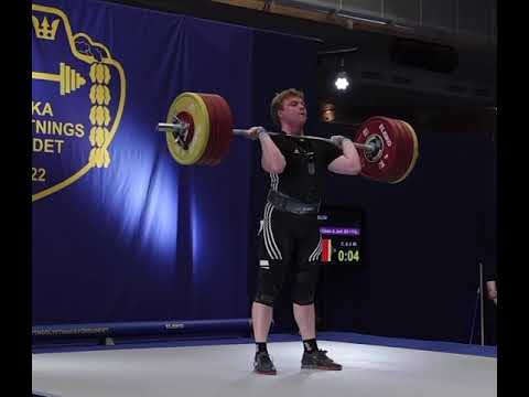 Joen Vikingsson Sjöblom (110) 210 kg clean and jerk