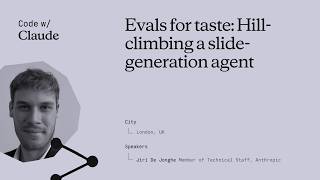 Evals for taste: Hill-climbing a slide-generation agent