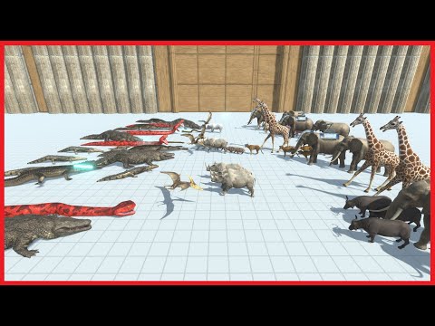 4x REPTILES VS 4x FACTIONS - ANIMAL REVOLT BATTLE SIMULATOR