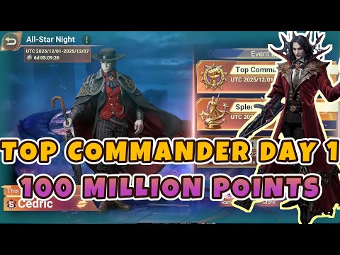 Top Commander Day 1 - 100 million Points on Ranged TC