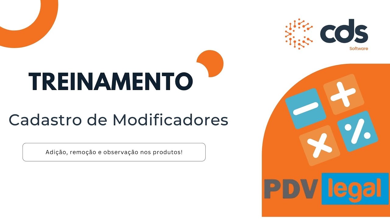 CRIANDO MODIFICADORES NO PDV LEGAL
