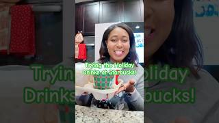 Trying and rating all the Holiday Drinks at Starbucks! #starbucks #starbucksdrinks