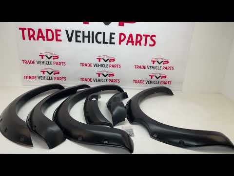 For Ford Ranger Wildtrak 2019-2022 Wheel Arches Extension Fender Flares Mat Black video