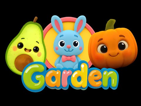 Calm Bunny Garden 🌱 Dancing Veggies | Baby Sensory Animation