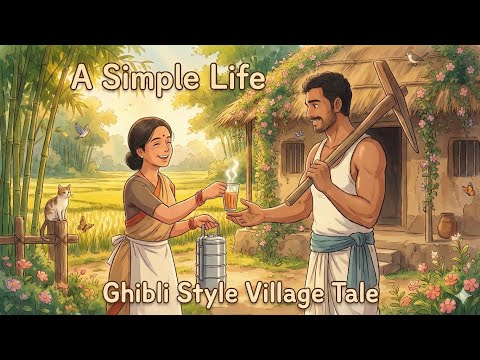 .A Simple Life: Heartwarming Village Days. Ghibli Style Animation. #saleha story 