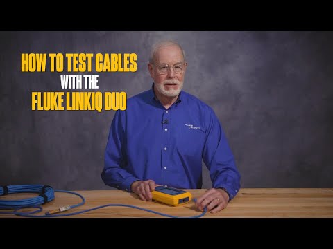How to perform a cable test with the Fluke Networks LinkIQ Duo Cable + Network + Wi-Fi Tester