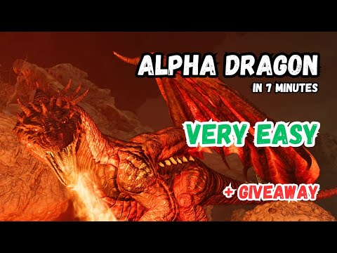 ASA – Easy Alpha Dragon Duo Kill with 2 Therizinos (ARK: Survival Ascended)