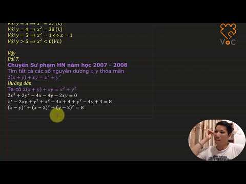 Tạo ra các tổng bình phương CHUYÊN ĐỀ PHƯƠNG TRÌNH NGHIỆM NGUYÊN (P20)