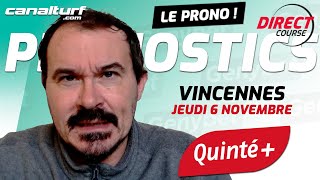 emission video des courses turf pmu du Jeudi 6 novembre 2025