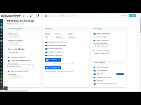 Video: Configurazioni e Settaggi