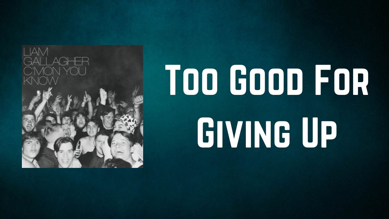 Liam Gallagher - Too Good For Giving Up (Lyrics)