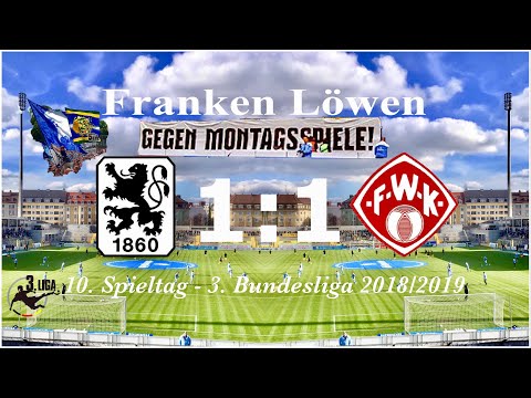 TSV 1860 München - 1 : 1  FC Würzburger Kickers „ gegen DFB MONTAGSSPIELE “